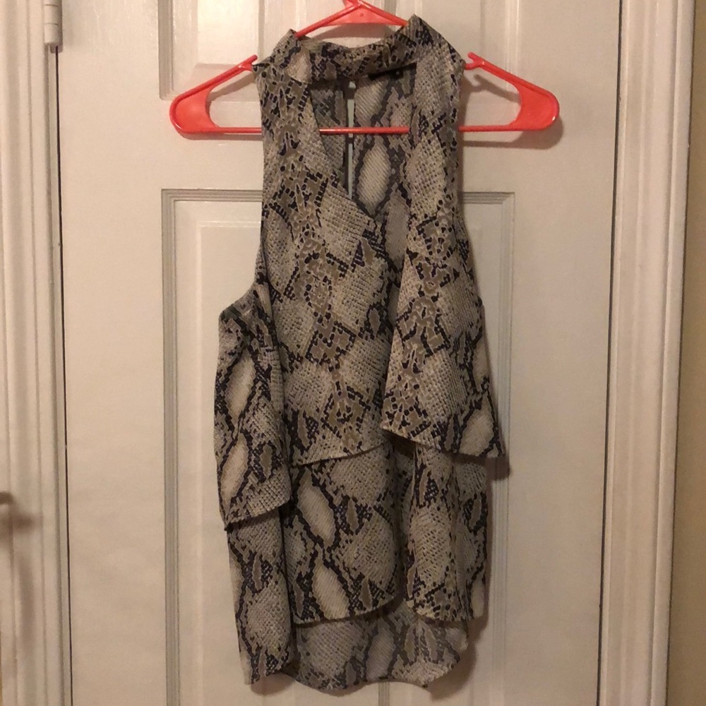 snakeskin tank top